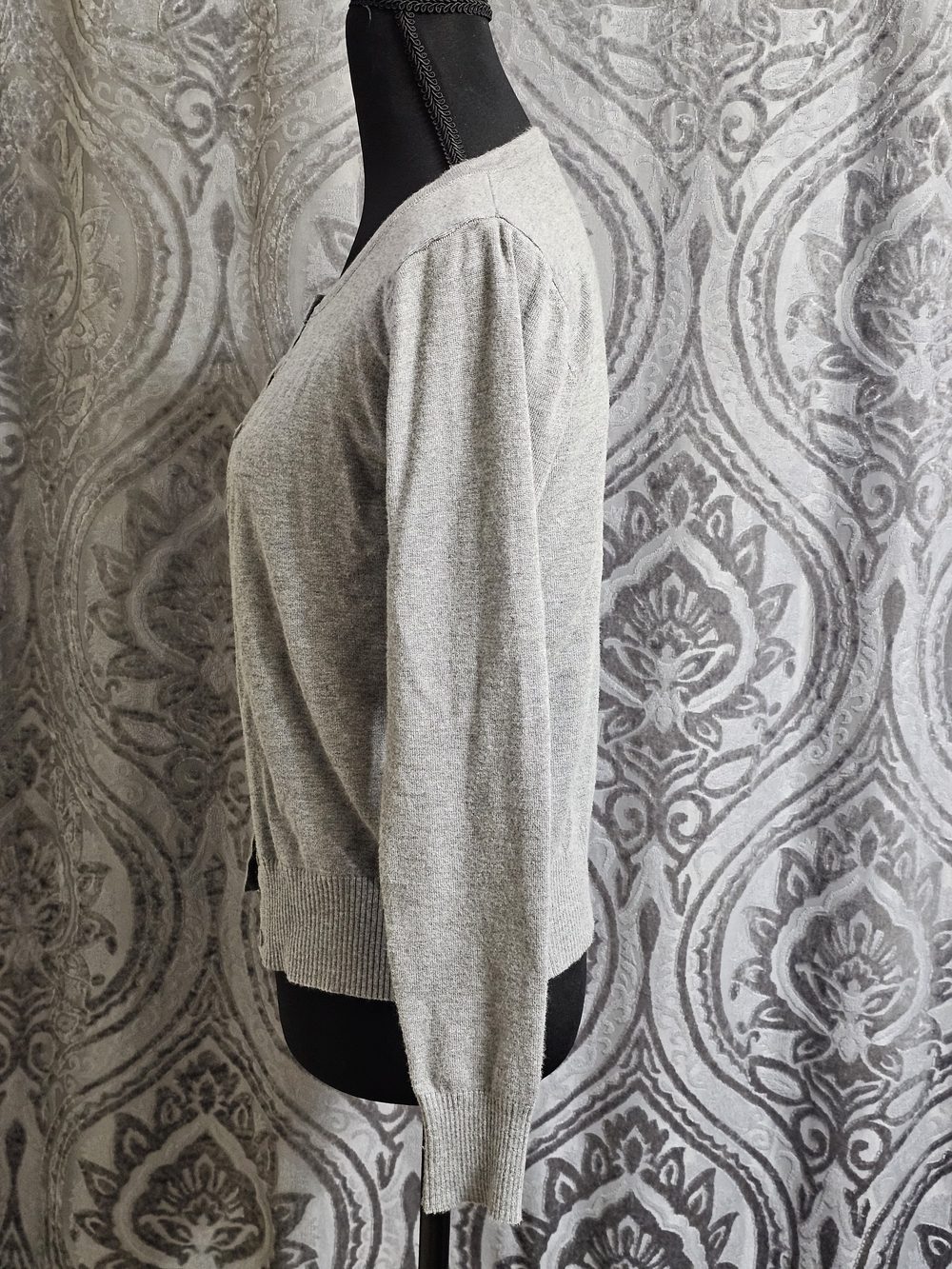 4 x $15 debut Light Gray Button-Front Knit Cardigan - Picture 5 of 9